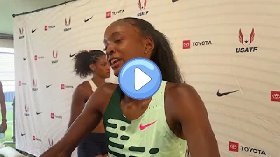 Video thumb: Dalilah Muhammad Says Injuries Set Her Back Before USATF Outdoor Championships