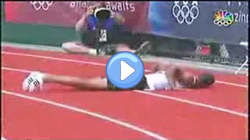 Video thumb: Tyson Gay Falls on Track During 200m at US Olympic Trials