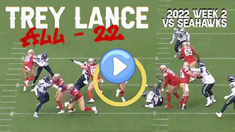 Play video: 49ers QB Trey Lance before injury - every snap in Week 2 vs. Seahawks Video thumb: 49ers QB Trey Lance before injury - every snap in Week 2 vs. Seahawks