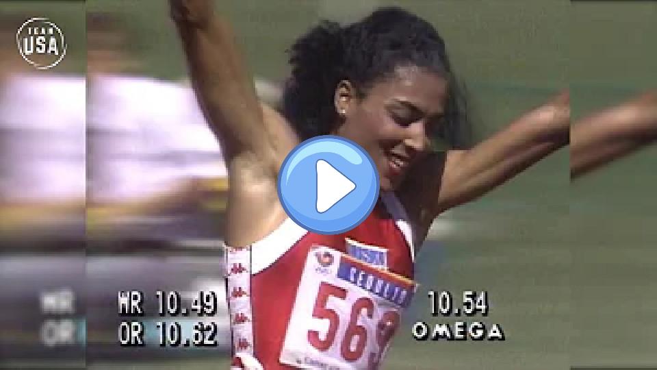 Video thumb: Florence Griffith Joyner Sprints to Gold in Seoul | Gold Medal Moments Presented by HERSHEY'S