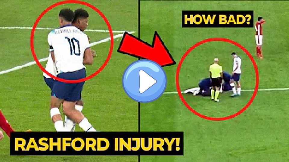 Video thumb: Marcus Rashford injured after colliding with Trent Alexander-Arnold | Manchester United News