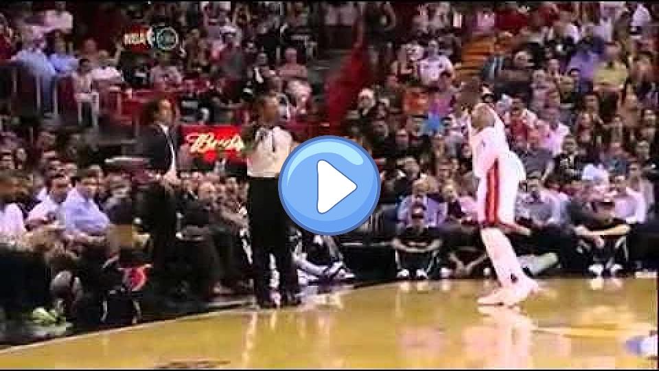 Video thumb: Dwyane Wade Hard Flagrant Foul on Rip Hamilton (April 19, 2012)