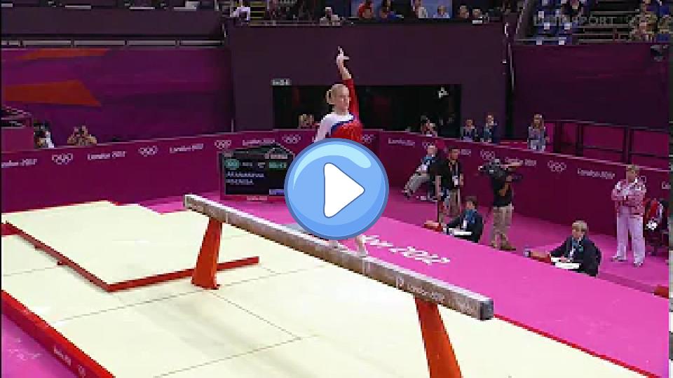 Video thumb: Ksenia Afanasyeva 2012 Olympics Quarterfinal Balance Beam