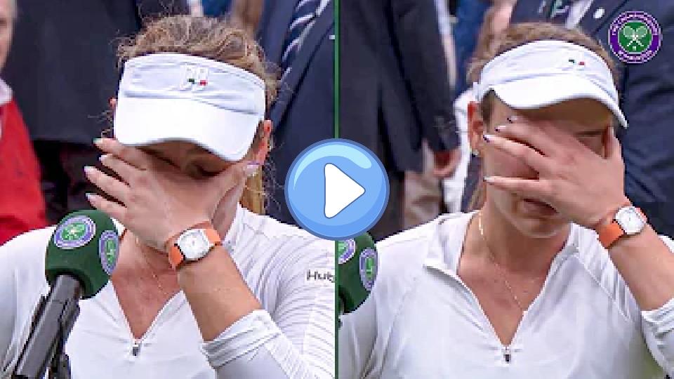 Play video: An emotional Donna Vekic makes history | Quarter-final On-court Interview | Wimbledon 2024 Video thumb: An emotional Donna Vekic makes history | Quarter-final On-court Interview | Wimbledon 2024
