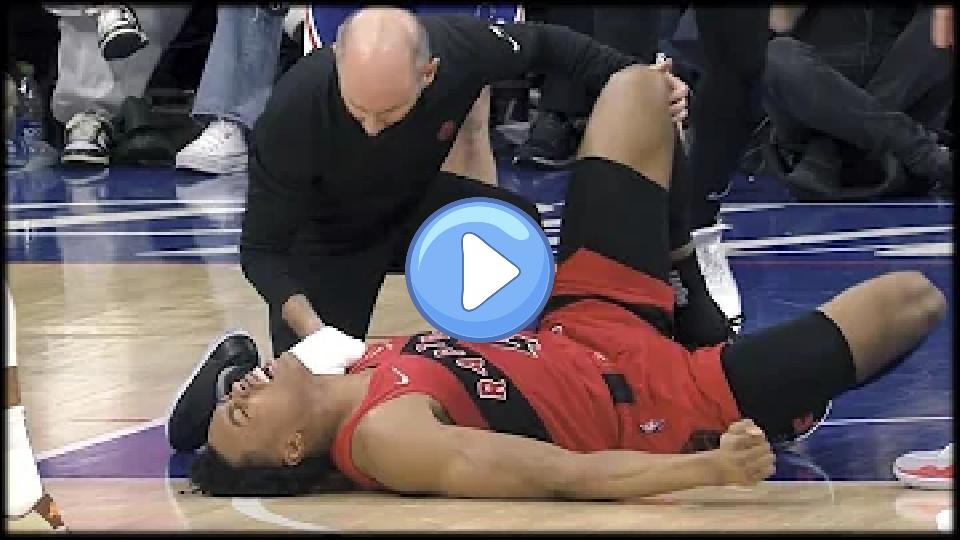 Play video: Joel Embiid Intentionally Causes Scottie Barnes' Ankle Injury - Raptors vs 76ers Video thumb: Joel Embiid Intentionally Causes Scottie Barnes' Ankle Injury - Raptors vs 76ers