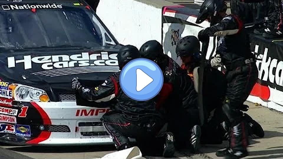 Video thumb: Kurt Busch upset after sustaining damage on pit road