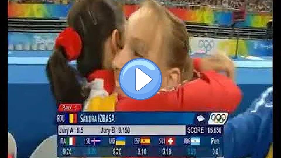 Play video: Sandra Izbașa (ROU) 2008 Beijing Olympics Floor Final Video thumb: Sandra Izbașa (ROU) 2008 Beijing Olympics Floor Final