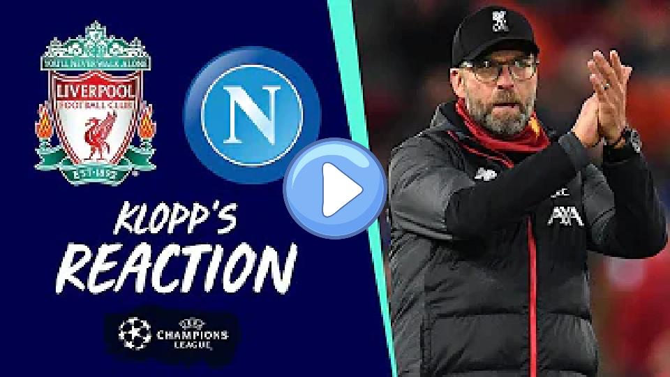 Play video: Klopp's Reaction: Fabinho Injury, Ancelotti, and Salzburg Approach | Liverpool vs. Napoli Video thumb: Klopp's Reaction: Fabinho Injury, Ancelotti, and Salzburg Approach | Liverpool vs. Napoli