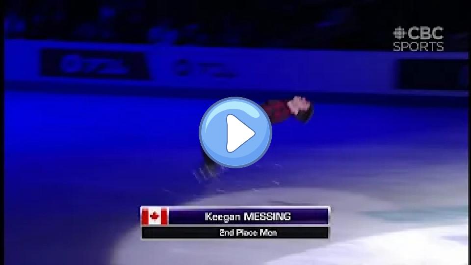 Video thumb: Keegan Messing Backflips into 2023 4CC Medal Ceremony