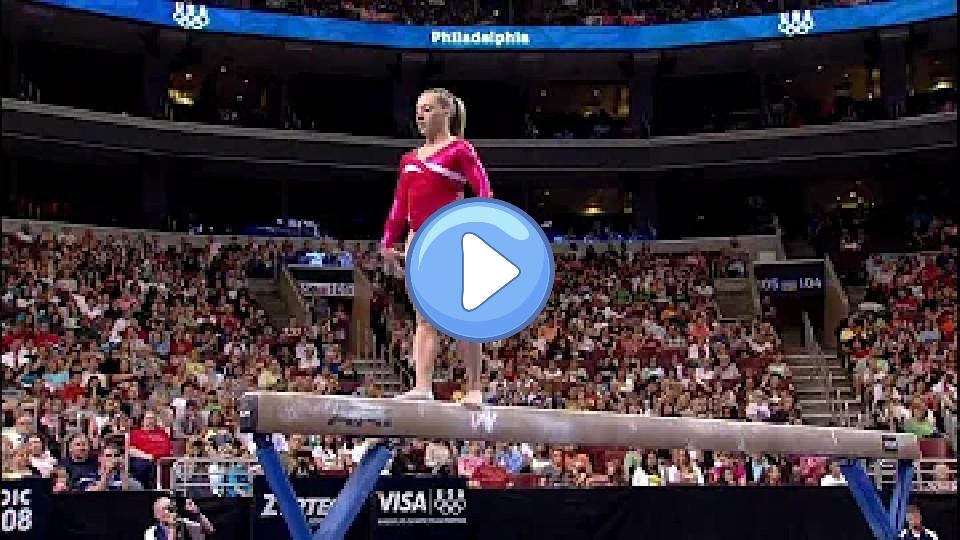 Video thumb: Samantha Peszek - Balance Beam - 2008 Olympic Trials - Day 1