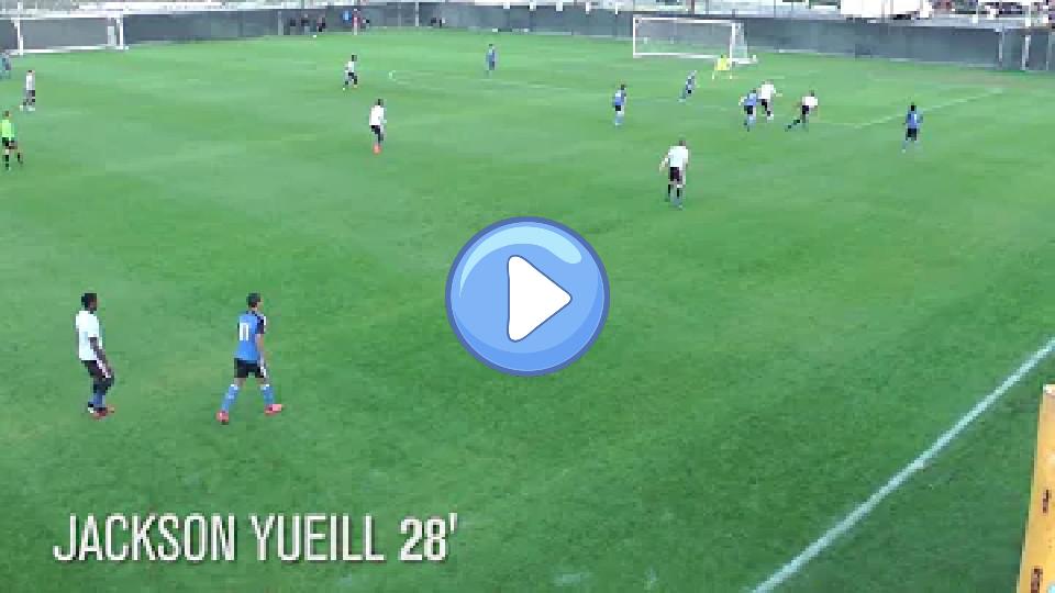 Video thumb: Jackson Yueill scores against Quakes Academy in scrimmage.