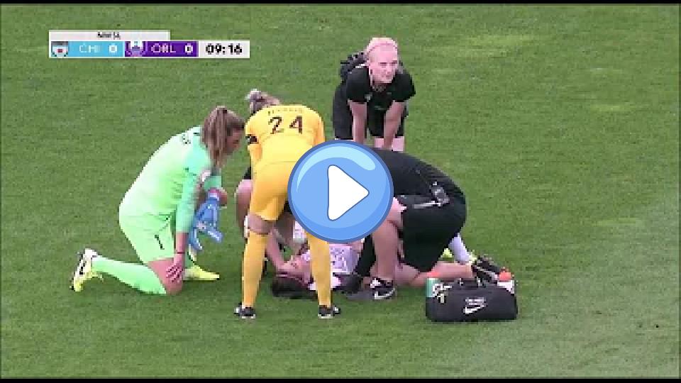 Video thumb: Alex Morgan Suffers Serious Neck Injury