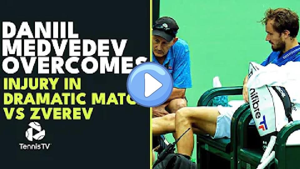 Video thumb: Daniil Medvedev Overcomes Injury in Dramatic Match vs. Zverev | Indian Wells 2023