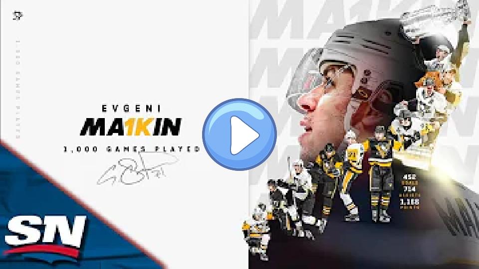 Video thumb: Penguins Honor Evgeni Malkin for Reaching 1,000-Game Milestone with Tribute Video