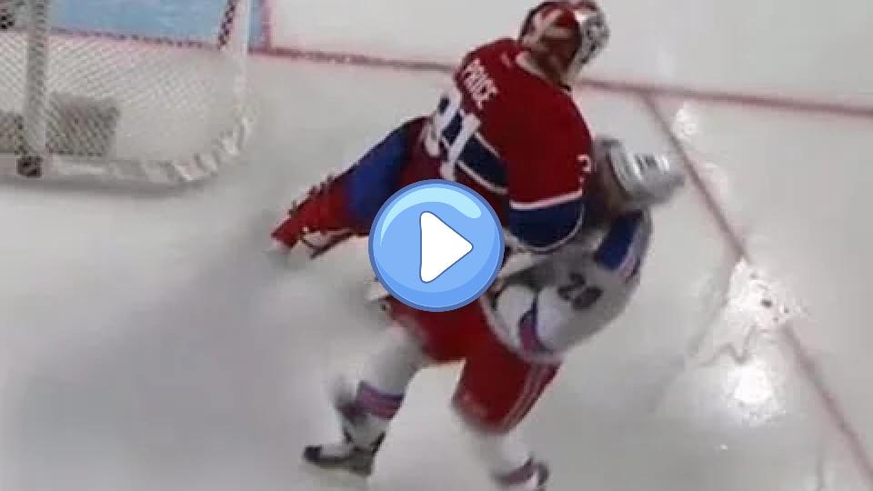 Video thumb: Carey Price Hit on Chris Kreider *Additional Angle (10/15/15)