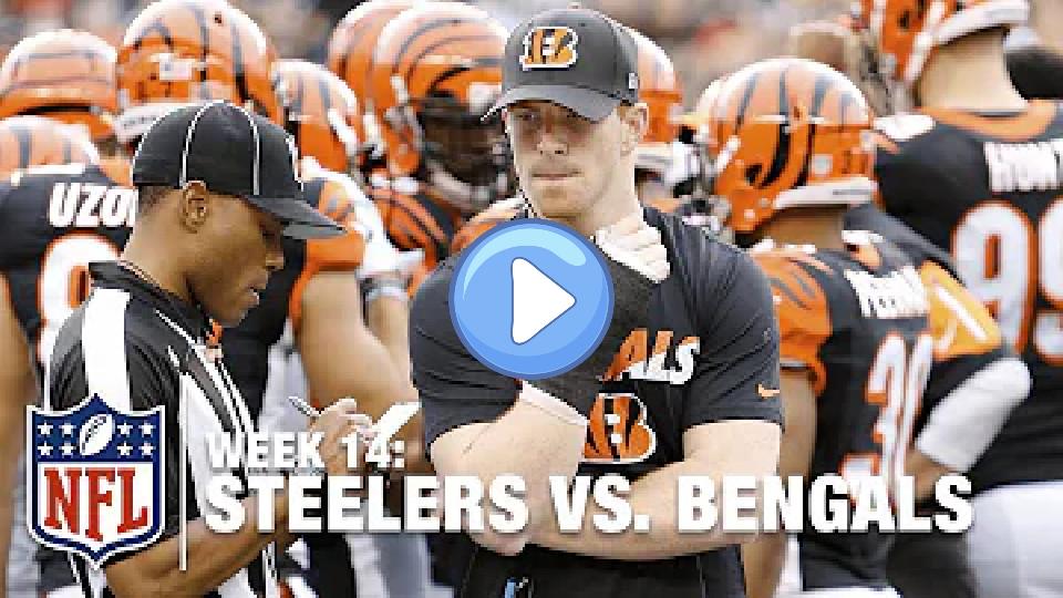 Video thumb: Andy Dalton Throws Interception, Injures Right Thumb While Tackling & Leaves Game | Steelers vs. Bengals | NFL