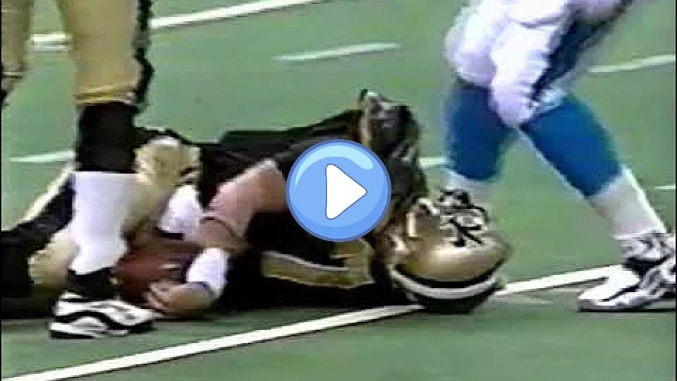 Video thumb: New Orleans Saints QB Danny Wuerffel had a rare occurrence in 1997.