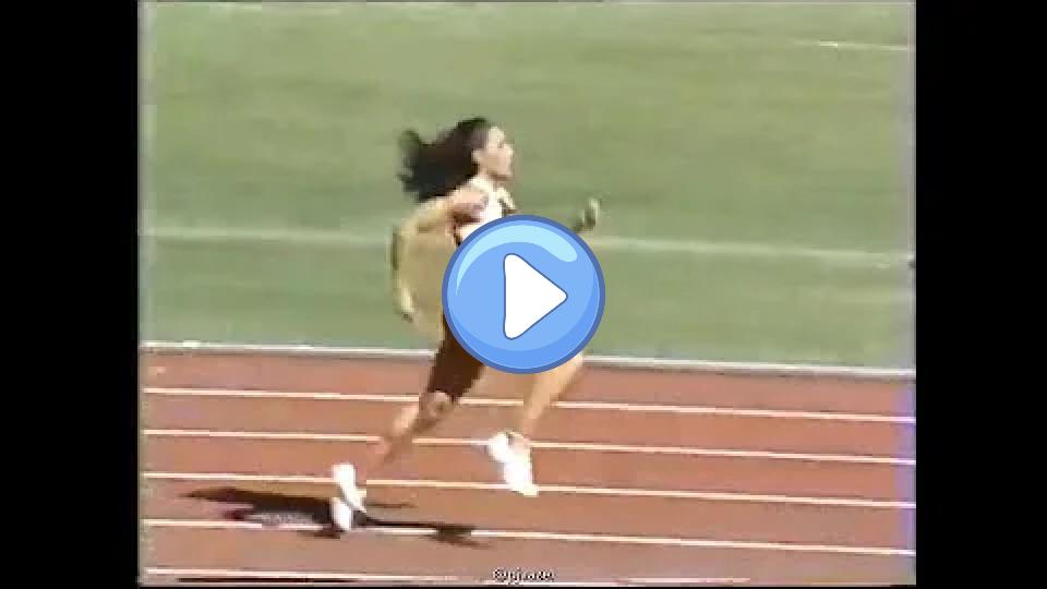 Video thumb: Florence Griffith Joyner's 200m 21.56 world record in the semifinals, along with her interviews and insights into her technique and biomechanics, provide a fascinating look into her exceptional performance.