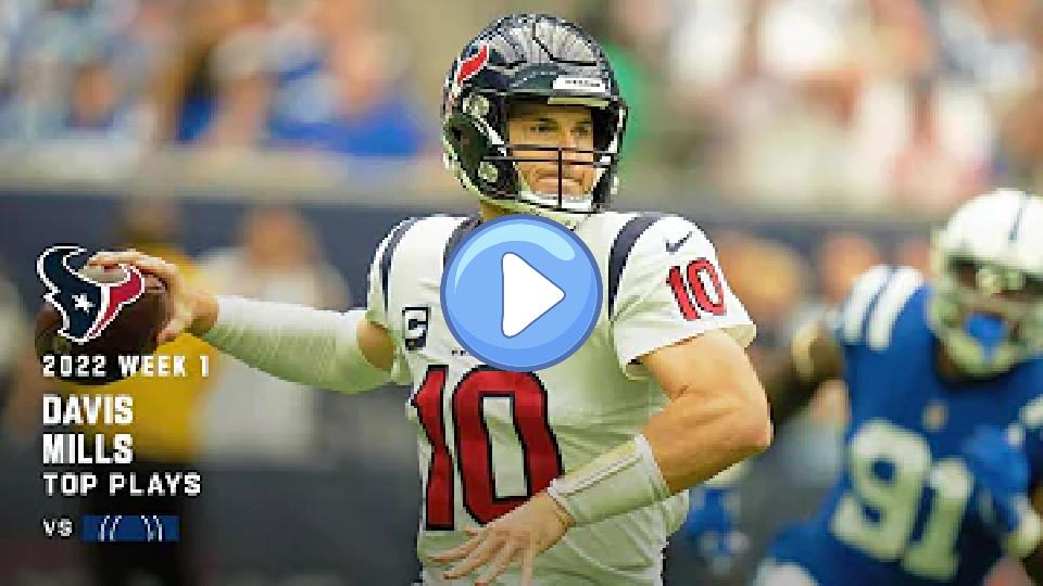 Video thumb: Davis Mills vs. Colts Highlights | NFL 2022 Week 1