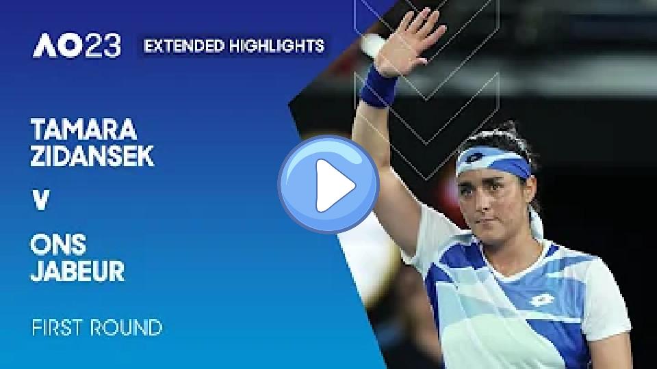 Video thumb: Tamara Zidansek vs Ons Jabeur Extended Highlights | Australian Open 2023 First Round