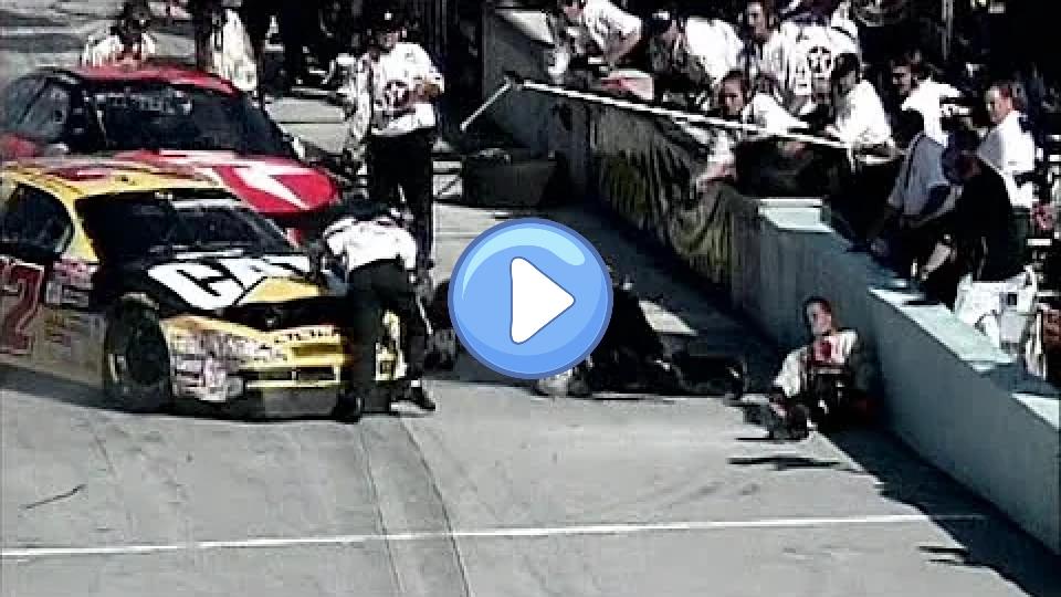 Video thumb: Ward Burton Crashes into Ricky Rudd's Pit Crew