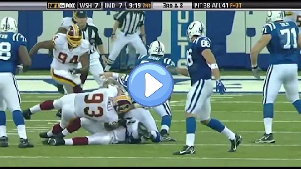 Video thumb: Play That Injured Peyton Manning's Neck