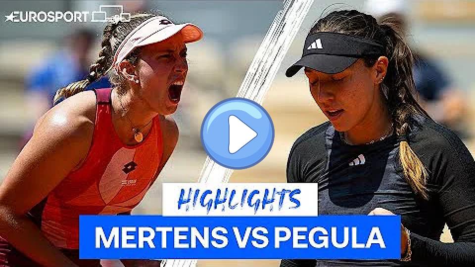 Video thumb: Pegula Is Out After Straight-Set Defeat by Mertens! | Roland-Garros Highlights | Eurosport Tennis