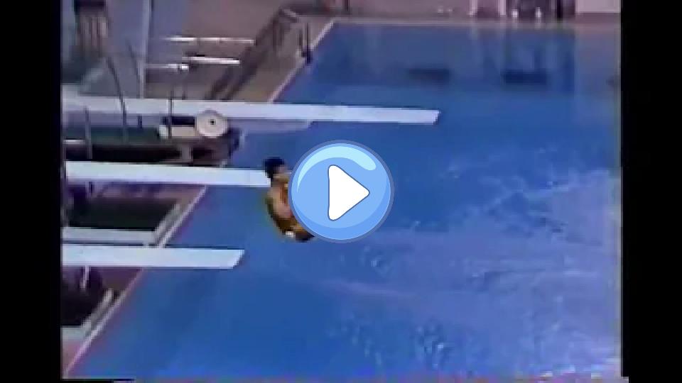 Video thumb: Greg Louganis hit his head on the diving board during the 1988 Olympics.