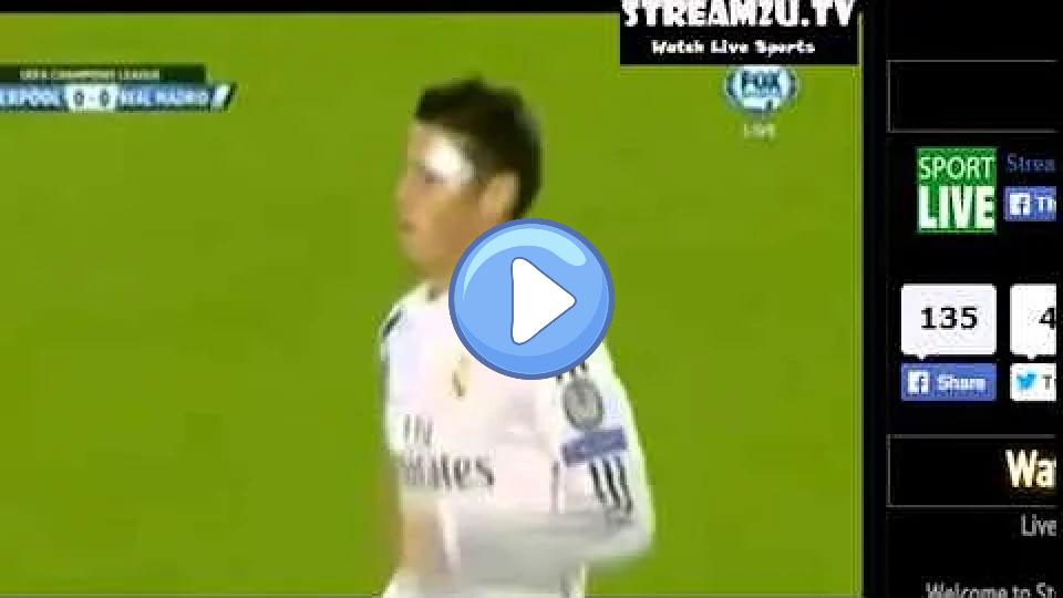 Play video: James Rodríguez's Horrific Injury: Liverpool vs. Real Madrid in the 2014 UCL Video thumb: James Rodríguez's Horrific Injury: Liverpool vs. Real Madrid in the 2014 UCL