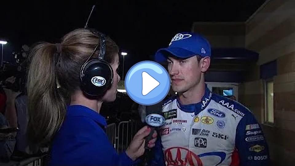 Video thumb: Logano reacts to Kansas crash.