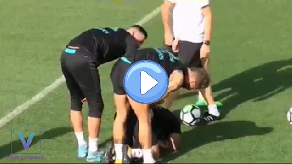 Video thumb: Carvajal Almost Fights With Lucas Vazquez and Asensio in Real Madrid Training