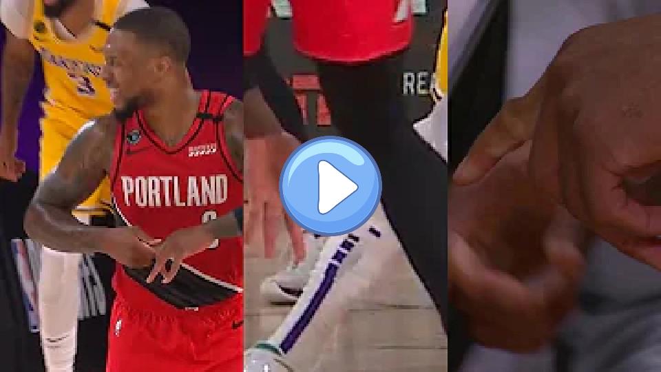 Video thumb: Damian Lillard Nasty Injury | Lakers vs. Blazers Game 2