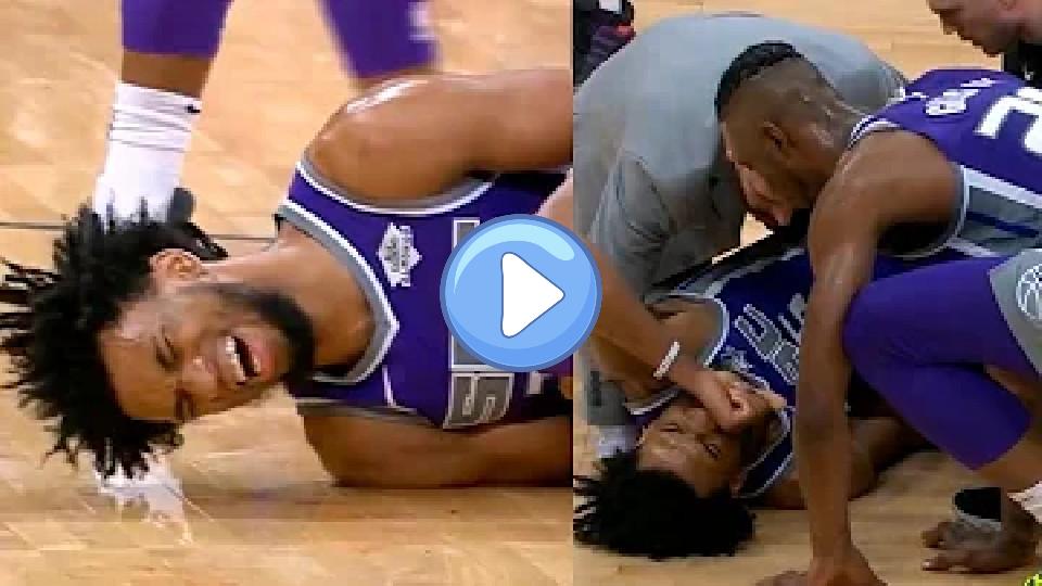 Video thumb: Marvin Bagley III sustained a serious injury after colliding with Malcolm Brogdon.