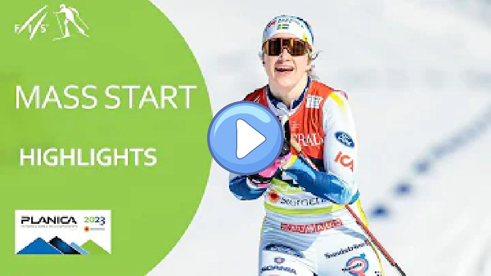 Video thumb: Ebba Andersson claims 30km Mass Start gold medal in a dominant fashion | Planica 2023