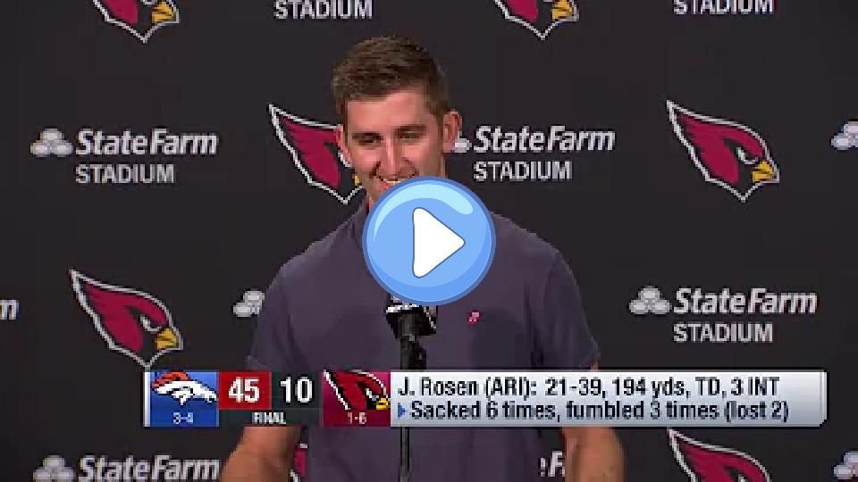 Video thumb: Josh Rosen on late injury: I was just being soft.