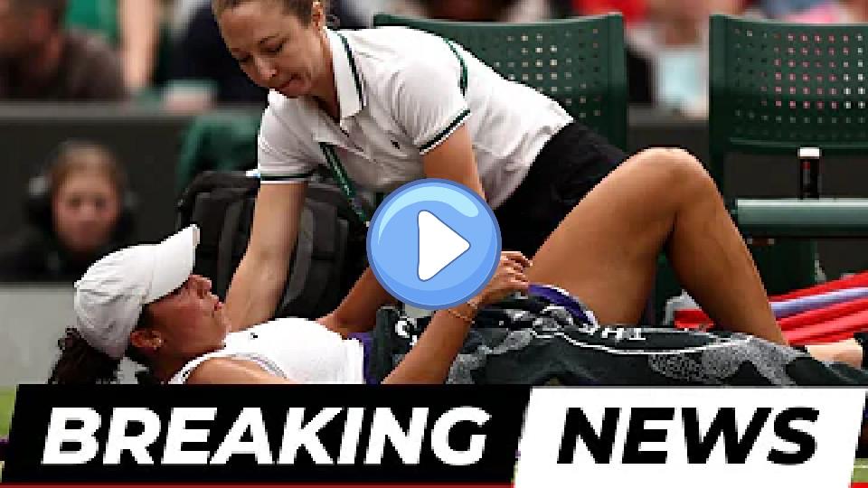 Video thumb: Madison Keys cries on court as injury derails her match.
