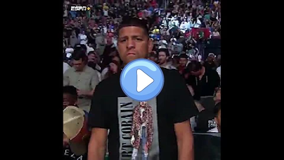 Video thumb: Crowd's Reaction to Seeing Nick Diaz in Attendance Supporting His Brother Nate Diaz