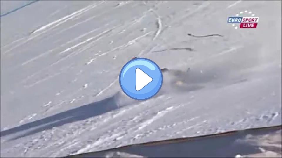 Video thumb: Bode Miller Crashes at WC Super-G in Vail/Beaver Creek 2015