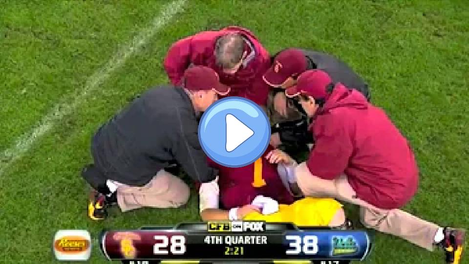 Video thumb: UCLA's Anthony Barr sacked Matt Barkley.