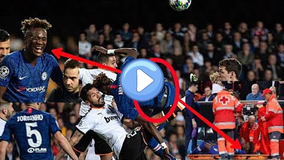 Video thumb: Tammy Abraham Suffers Serious Injury Against Valencia