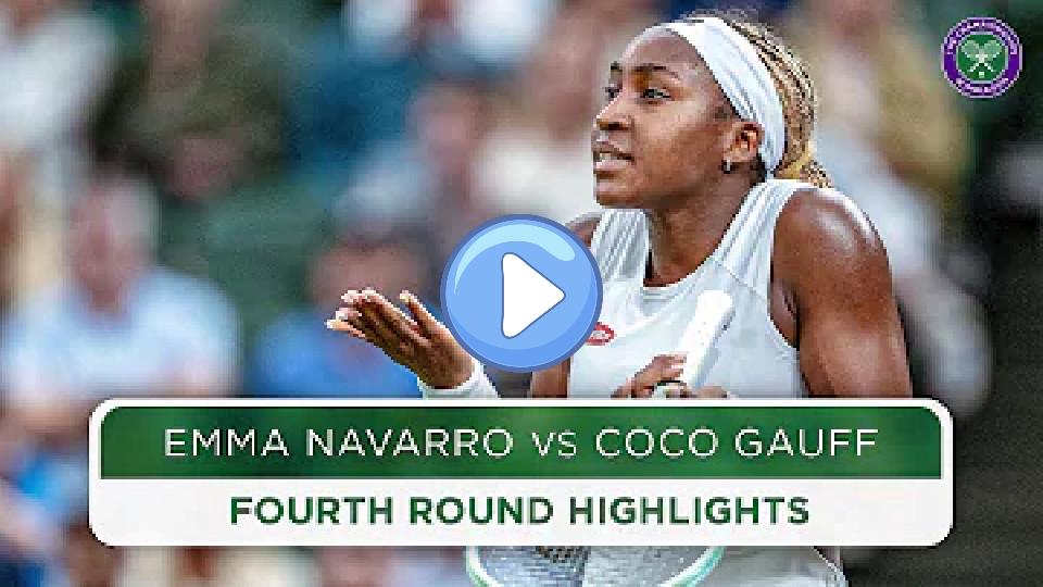 Video thumb: No. 2 Seed Stunned | Emma Navarro vs. Coco Gauff | Highlights | Wimbledon 2024