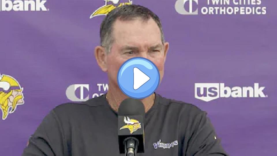 Play video: Mike Zimmer on the Logic Behind Preseason Snaps, Next Steps for Kellen Mond, and Justin Jefferson's Injury Video thumb: Mike Zimmer on the Logic Behind Preseason Snaps, Next Steps for Kellen Mond, and Justin Jefferson's Injury