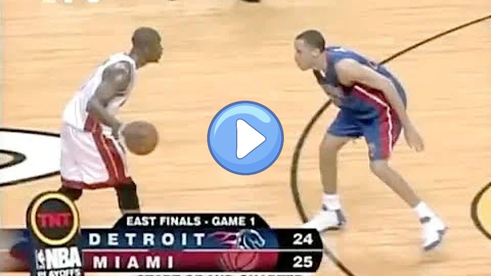 Video thumb: Tayshaun Prince shuts down Dwyane Wade - 2005 ECF Game 1