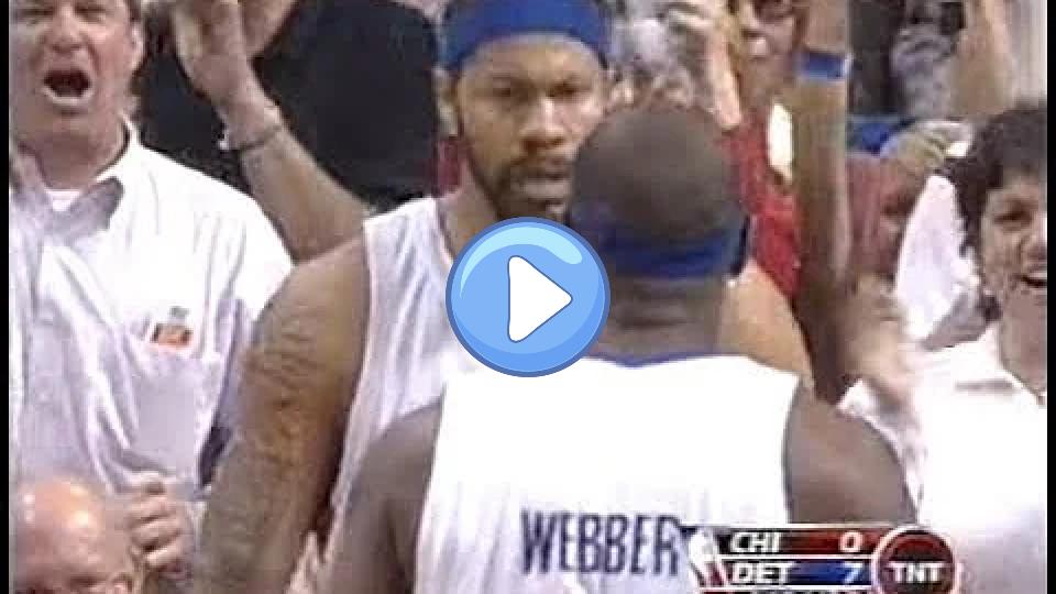 Video thumb: Rasheed Wallace: Dunking, Yelling, Gesturing, Sparking Runs (2007 ECSF)