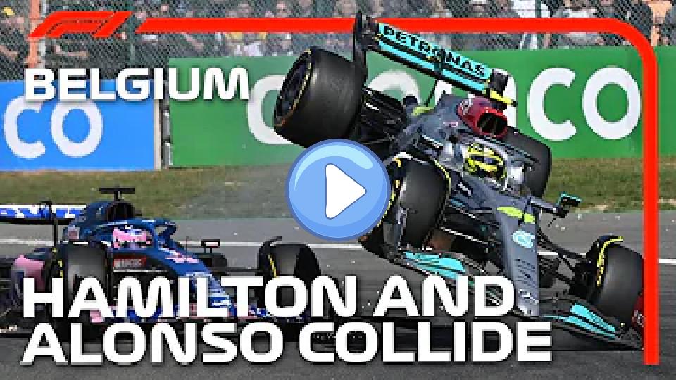 Play video: Hamilton & Alonso Collide at Spa! | 2022 Belgian Grand Prix Video thumb: Hamilton & Alonso Collide at Spa! | 2022 Belgian Grand Prix