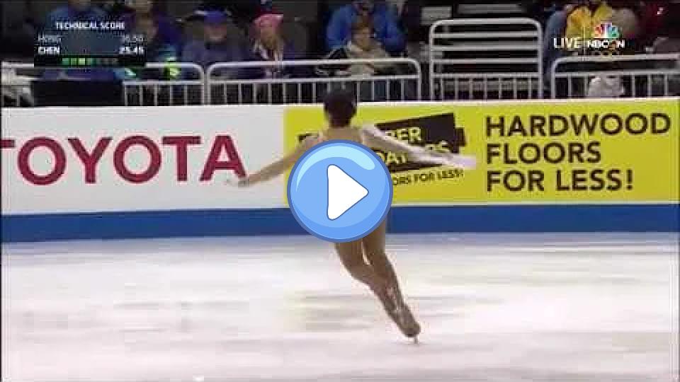 Play video: Karen Chen's performance in the Ladies Short Program at the 2017 US Figure Skating Championships. Video thumb: Karen Chen's performance in the Ladies Short Program at the 2017 US Figure Skating Championships.