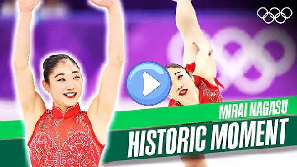 Video thumb: Mirai Nagasu's historic triple axel!