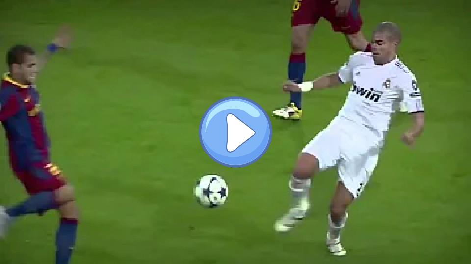 Play video: Pepe's foul on Alves: Fake or not? Video thumb: Pepe's foul on Alves: Fake or not?