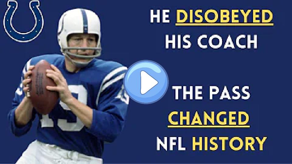 Play video: The Craziest Touchdown of Johnny Unitas' Career | Colts vs. Patriots (1970) Video thumb: The Craziest Touchdown of Johnny Unitas' Career | Colts vs. Patriots (1970)