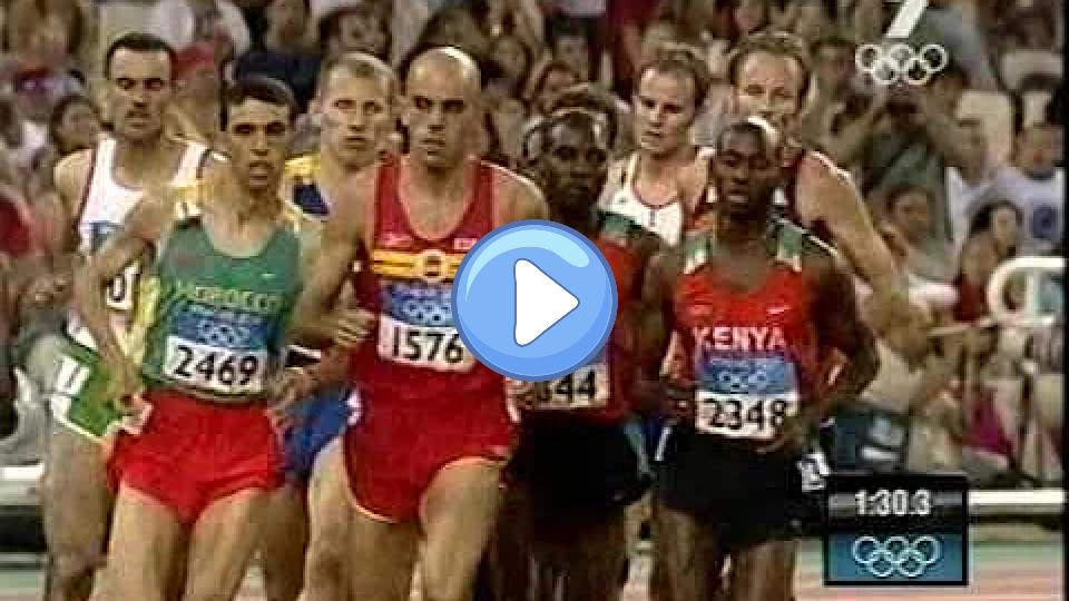 Video thumb: Hicham El Guerrouj Wins Athens Gold in the 1500m